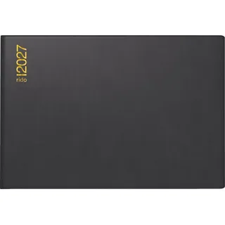 Baier & Schneider rido/idé 7017502907 Taschenkalender Mod. Septimus 2027 A6 quer, Kunststoff, schwarz