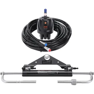 Vevor Hydraulisches Außenborder-Lenkset 300 PS schwarz