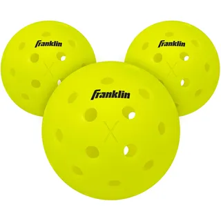 Franklin Sports Franklin Outdoor X-40 Pickleball Bälle, Optisches Gelb, 3 Stück