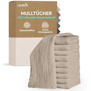 Laleni Spucktuch Spucktücher Baby aus Reiner Baumwolle, (5-tlg), OEKO-TEX Zertifizierte Mulltücher