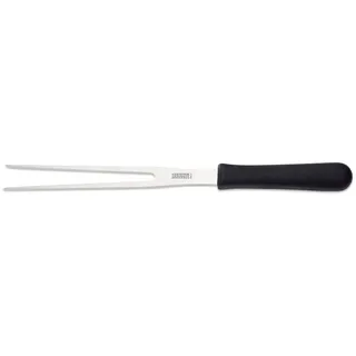 GIESSER Fleischgabel Wurstgabel 9437 18-21, Gerade Zinken; Rostfrei; Spülmaschinenfest; Rutschfest schwarz 21 cm