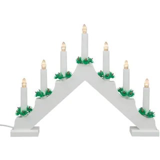 IDENA LED Adventsleuchter 7 Kerzenlichter 40 x 30 cm