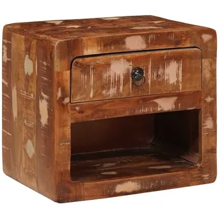 vidaXL Nachtschrank mit Regal 40 x 30 x 36 cm Mehrfarbig