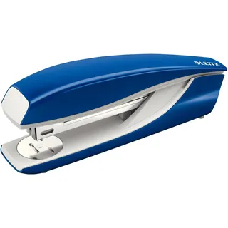 Leitz Büroheftgerät aus Metall, Für 40 Blatt, Inkl. Heftklammern, Ergonomisches Design, Blau, NeXXt-Serie, 55040035