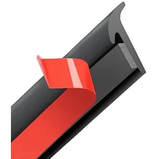 Gummidichtungsstreifen, 5 m, Schwarz, für Kantenverkleidung, Stoßstange, Lippe, Seitenschweller, Automobilzubehör, Auto, Außenkollisionsschutz