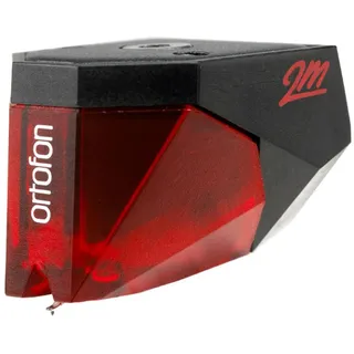 Ortofon 2M Red - Moving Magnet Tonabnehmer mit elliptischem Nadelschliff - Allrounder | offener und dynamischer Klang | rot/schwarz