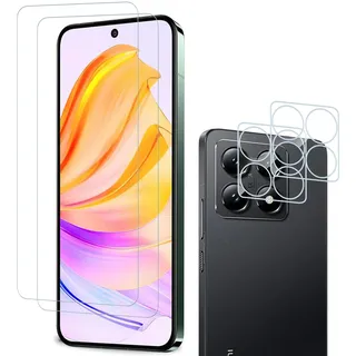 2+2 Stück für Panzerglas für Xiaomi 14T Pro Schutzfolie, 9H Härte Kameraschutz für Mi 14T Pro Schutzglas, Kratzfest Blasenfrei Fingerabdruck-ID Displayfolie für 14T Pro, 2,5D Rundkante, Ultra Klar