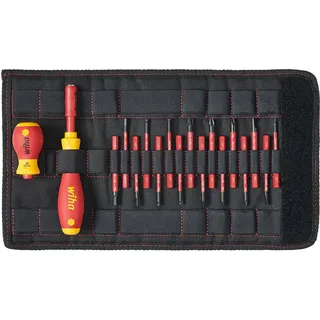 Wiha VDE Schraubendreher-Set 19teilig Schlitz, Kreuzschlitz Phillips, Pozidriv, Plus/Minus, TORX, Sechskant