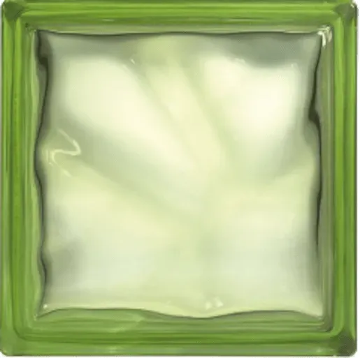Glassblocks Glasbaustein green 19x19x8 cm glanz 1908WGREEN