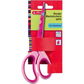 Herlitz Bastelschere Design spitz 17 cm, sortiert