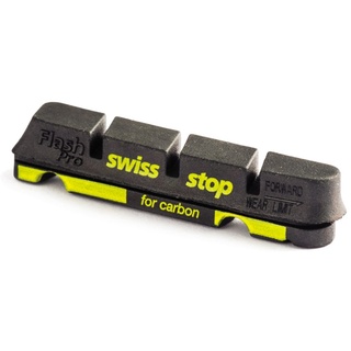 Swissstop Flash Pro Rennradbeläge, für Carbonfelgen, schwarz (Black Prince), 4 Stücke