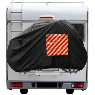 PRO PLUS Fahrradabdeckung für 2 Fahrräder orange, schwarz