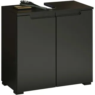 Stella Trading Waschbeckenunterschrank 60 x 57,5 x 32 cm Schwarz matt