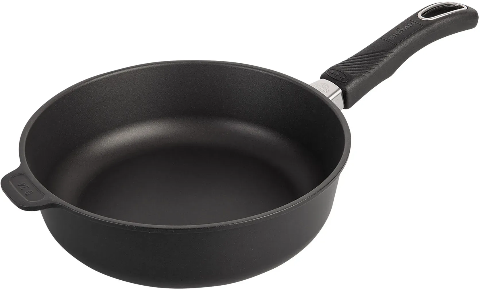 GASTROLUX Guss-Bratpfanne BIOTAN PLUS 24 cm Höhe 7,5 cm INDUKTION