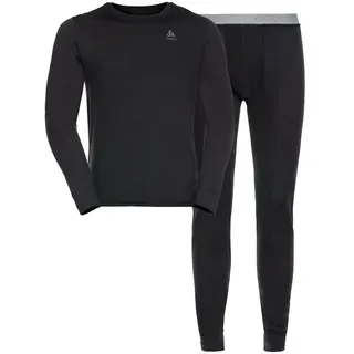 Odlo Merino Warm Funktionsunterwäsche-set - Black / Black - S