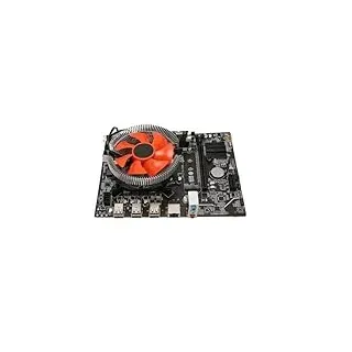X79 Motherboard-Set, DDR3 2420 CPU 6 Kerne 12 Threads PCB Motherboard CPU Combo, mit Lüfter Dual-Kontrollleuchte, für PC