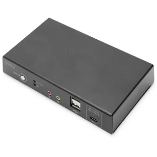 Digitus KVM-Switch 2-Port 4K30Hz,USB-C/USB/HDMI in/out