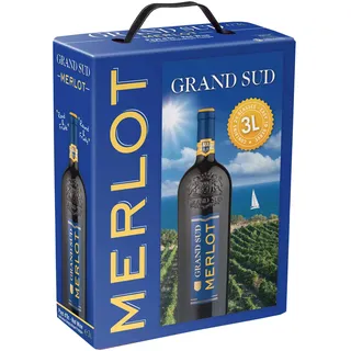 Les Grands Chais de France Merlot IGP 2014 Bag-in-Box 3 l