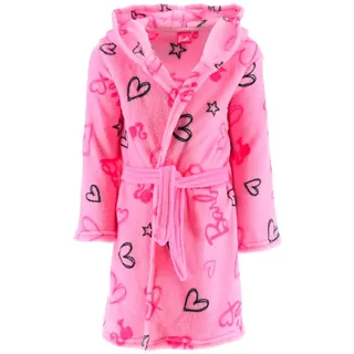 Barbie Mädchen Bademantel mit Kapuze in Rosa | Gr.: 128