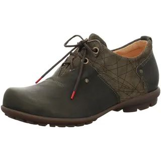 THINK! Herren Kong nachhaltige Leder gefütterte Schnürhalbschuhe, 7020 Olive/Kombi, 44.5 EU - 44.5 EU