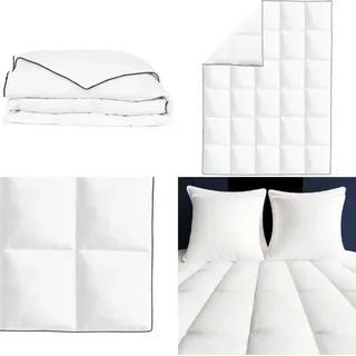 Vidaxl - Winter-Daunendecke 135x200 cm - Bettdecke - Bettdecken - Home & Living - Weiß