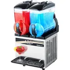 VEVOR kommerzieller Frozen Drink Maker, 15 L x 2 Slush-Maschine mit zwei Tanks, 120 Tassen Margarita-Smoothie-Maschine aus Edelstahl, Slush-Maker für Zuhause Partys Restaurants Cafés Bars