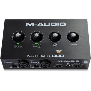 M-Audio M-Track Duo USB Audio Interface Schwarz