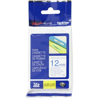 Brother TZe-233 blau/weiß