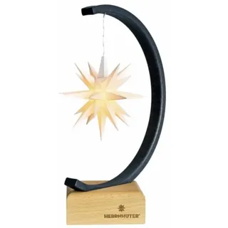 Herrnhuter Sterne 71810 Sternenbogen Metalldesign - anthrazit Stern A1e weiß