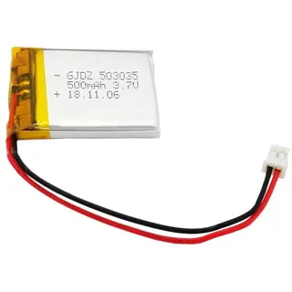 PKCELL LP-503035 Lithium-Polymer / LiPo Akku, 3,7V, 500mAh mit 2 Pin JST Stecker