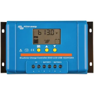 Victron Energy BlueSolar PWM DUO-LCD&USB 12/24-Volt 20 Amp Laderegler