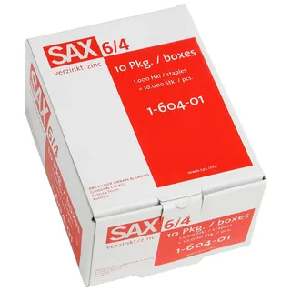 Sax design Heftklammern 6/4, 1.000 St.