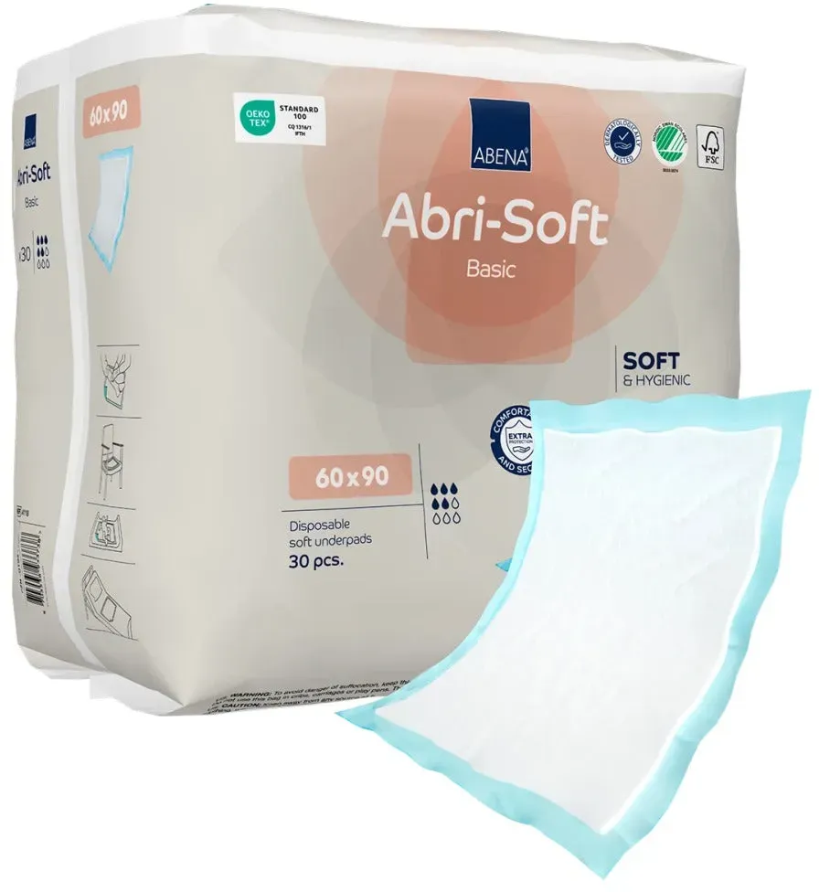 Abri Soft Basic Einmalunterlagen 60 x 90 cm, 30 Stück 30 Stück