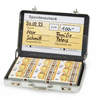 Darlena 40. Geburtstag Mini Geldkoffer als Geldgeschenk - Lustig Gutscheine oder Geld verschenken - Lustige Geschenke zum 40 Geburtstag (Frau & Mann), Geburtstagsgeschenk zum 40er
