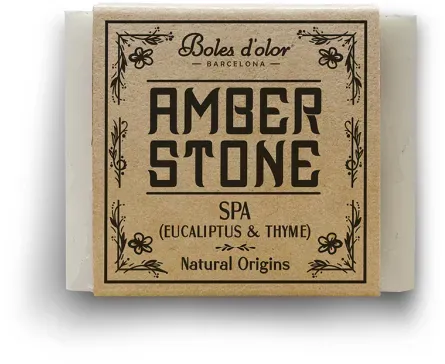 24x Amber Stone - Spa Eucaliptus & Thyme - Duft in Quadratform - All Natural Ran...