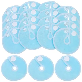 Beavorty G-Tuben-Pads für die Fütterung, Unterstützung des Bauches, G-Tube, Knopfabdeckungen, wiederverwendbar, weiche G-Tubenabdeckungen zum Stillen, Blau, 28 Stück