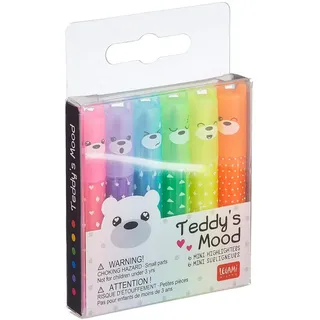 Legami Set mit 6 Stück 1er Pack) Schule Lehrreich Teddy