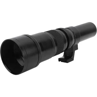 Digitalkameras und Zubehör, Teleobjektiv mit Adapterring, 500 mm, F6.3, mehrschichtige MC-Beschichtung, manueller Fokus für Fernfotografie, Weiß, 46 x 15 x 14 cm, Objektiv und Zubehör