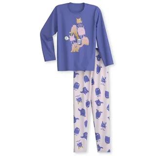 CALIDA Pyjama Kids Monsters Kinder (2 tlg) lila 164/170 (14J)