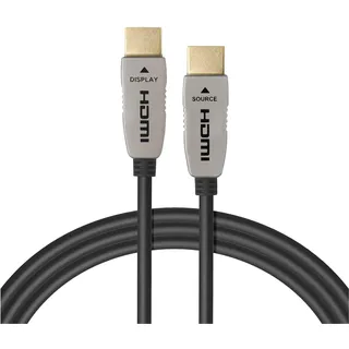 Celexon UHD Optical Fibre HDMI 2.1 8K Active Kabel 25m, schwarz (25 m), Videokabel
