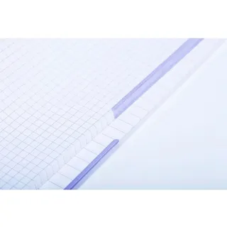 Clairefontaine Collegeblock »DUO A4, 80 Blatt 90g/qm kariert/liniert blau/rot