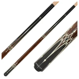 Robertson Pool Billard Queue Special Edition SE-1, 2 teiliger Billardqueue, Cue Länge 147 cm, 13 mm Profi Klebeleder, Edelstahl Schnellverschluss, kanadisches Ahornholz,braun,Spezialversiegelung