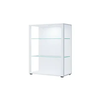 VCM Vitrine Glasol 70 x 35 x 90 cm Weiß