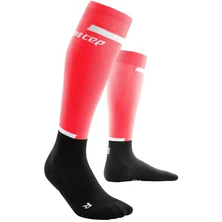 CEP The Run socks, tall, v4, w, pink/black II
