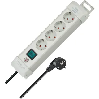 4-fach 1,8 m lichtgrau