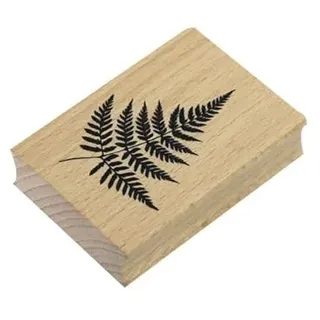 Artoz Stempel – Holzstempel – „Farn“ – 70 x 50 mm – Motivstempel zum Kartenbasteln für Einladungen, Geburtstag, Grüße