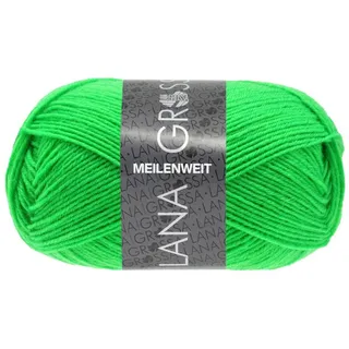 Lana Grossa Meilenweit 50g | Sockenklassiker, waschmaschinenfest | Handstrickgarn aus 80% Schurwolle & 20% Polyamid | 50g Wolle zum Stricken & Häkeln | 210m Garn FB1394