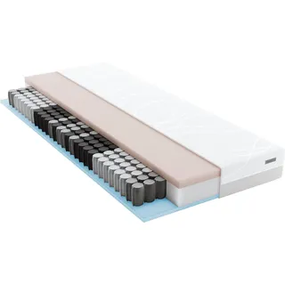 Taschenfederkernmatratze SCHLARAFFIA "myNap Premium TFK-Matratze, in 90x200 und weiteren Größen erhältlich", weiß, B:80cm H:19cm L:200cm, Bezug: 100% Polyester. Steppfüllung: 100% Polyester, Matratzen, Taschenfederkernmatratze, Testsieger Stiftung Warentest 10/2023, Note 1,6