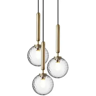Nuura Aps - Miira 3 Kronleuchter Brass/Optic Clear Nuura