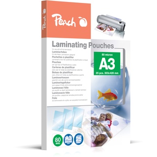 Peach Laminierfolie A3, 80 mic, glänzend, 25 Stück